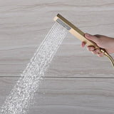 Cascada Aspen 9"x22" Brushed Gold LED Shower System - Cascada Showers