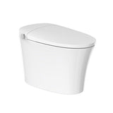 Front view of Cascada Cliff one-piece smart toilet with soft-close lid and heated seat