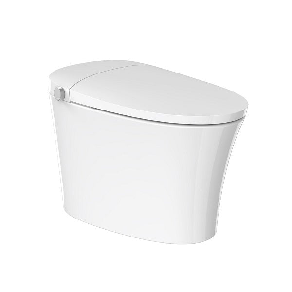 Front view of Cascada Cliff one-piece smart toilet with soft-close lid and heated seat