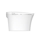Side profile of Cascada Cliff floor-mounted smart bidet toilet showing slim one-piece design