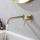 Cascada Cliff Wall Mount Bathroom Sink Faucet (Hot & Cold)