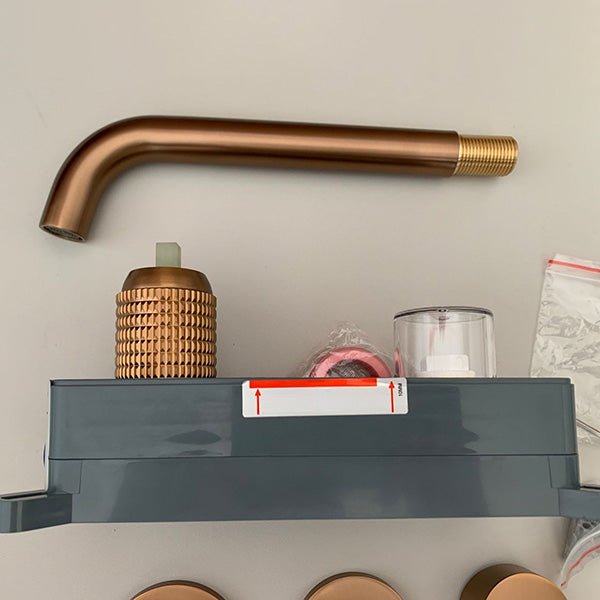 Cascada Cliff Wall Mount Bathroom Sink Faucet (Hot & Cold)