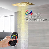 Cascada 15x23 recessed shower with Bluetooth, LED lights, and luxury water modes.