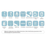 Cascada Florence smart toilet wireless remote control with wall-mount bracket included