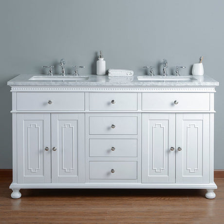 Cascada Florida 72" Luxury Double Sink Vanity – Modern Freestanding Bathroom Vanity with Storage