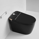 Cascada Milano smart toilet rear view with jet siphon flushing system and power connection
