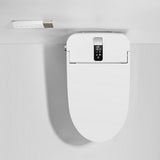 Milano smart toilet rear view showing sleek white finish and built-in water tank design