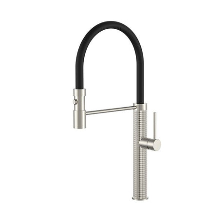 Cascada Modern Pull Down Kitchen Faucet Brushed Nickel - Cascada Showers