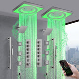 Cascada Perla 24" LED Music Shower System with Dual Showerheads and Body Jets