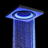 24" Cascada Perla LED Music Thermostatic Rainfall Shower System