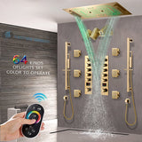 Cascada stainless steel shower panel with dual shower outlets