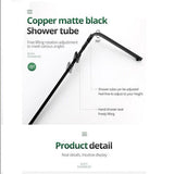 Cascada Rubinetto 10" Matte Black Thermostatic Shower Faucet - Cascada Showers