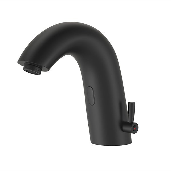 Cascada SmartFlow Matt Black Automatic Bathroom Faucet with Hot & Cold Mixer - Cascada Showers