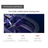 316L stainless steel self-cleaning bidet nozzle on Cascada Torino smart toilet
