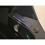 Cascada Venice Black Corner Jacuzzi Shower Bathtub with LED and Bluetooth