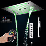 Cascada Venice Luxury 23" x 31" LED Recessed Ceiling Shower System