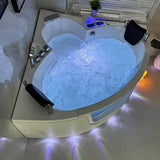 Cascada acrylic Jacuzzi bathtub with LED lights, massage jets, and Smart Touch panel for a spa-like experience 