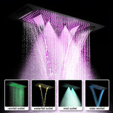 Cascada Verona 16"x36" LED Music Shower Head - Cascada Showers