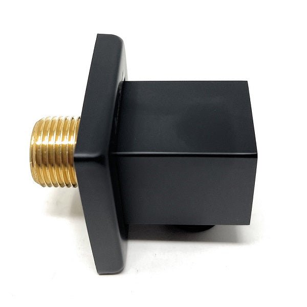Square brass handheld shower hose connector wall mount fitting