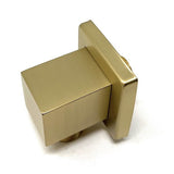 Square brass shower elbow multiple finish options bathroom