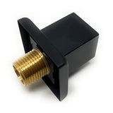 Cascada square shower elbow finish wall mounted