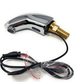Chrome car wash spray gun with electrical cord on of EcoMotion sensor faucet