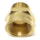 Screw-in brass BSPP to NPT 1 inch adapter