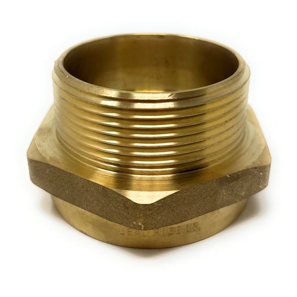 2 1/2 inch G thread BSPP female to NPT male brass adapter