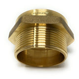 Detailed view of 2 1/2 inch G thread BSPP brass fitting