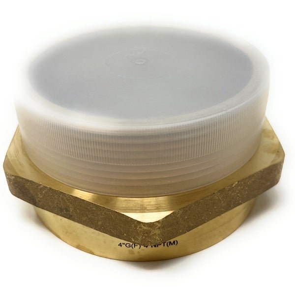 BSPP to NPT 4 inch brass pipe adapter for plumbing systems