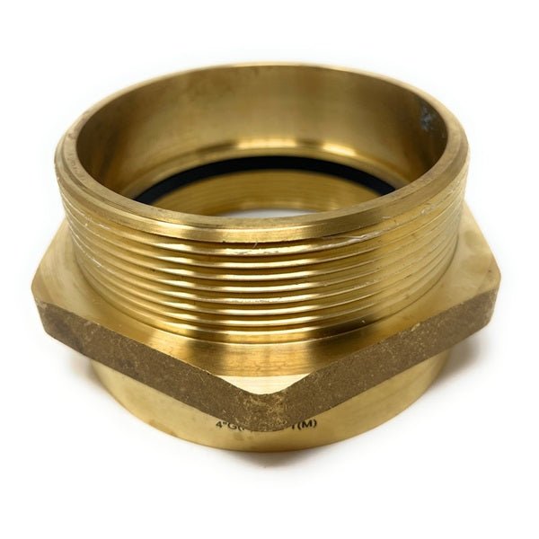 4 inch G thread BSPP female to NPT male brass adapter