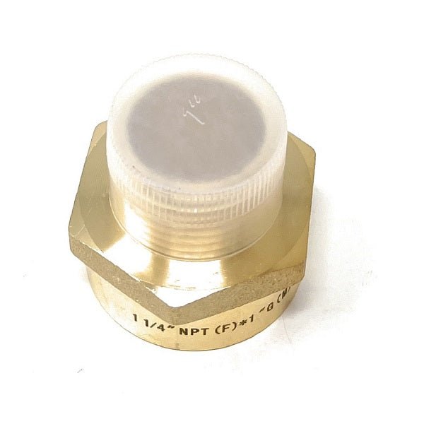 G Thread (British BSPP) Male to NPT Female Adapter - Lead Free (1" x 1 1/4")