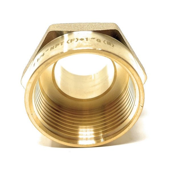 High-quality lead-free brass plumbing adapter BSPP male to NPT female