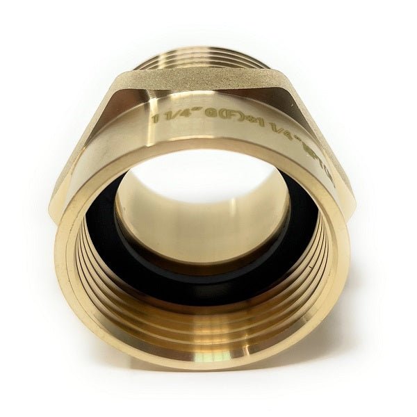 Lead-Free G Thread to NPT Male Adapter | 1 1/4 x 1 1/4 - Cascada