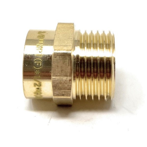 Alternate side view of G Thread to NPT adapter, highlighting precision-engineered threads for reliable and tight connections