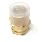 1/2-inch G Thread Metric BSPP Male to 3/8-inch NPT Female Adapter, lead-free brass plumbing fitting for secure and leak-proof connections