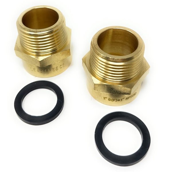 Lead-Free G Thread (British BSPP) Female to NPT Male Pipe Fitting Adapter - 1/4" - 4"