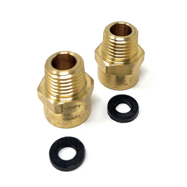 Lead-Free G Thread (British BSPP) Female to NPT Male Pipe Fitting Adapter - 1/4" - 4"