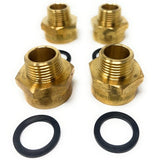 Lead-Free G Thread (British BSPP) Female to NPT Male Pipe Fitting Adapter - 1/4" - 4"