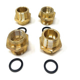 Lead-Free G Thread (British BSPP) Female to NPT Male Pipe Fitting Adapter - 1/4" - 4"