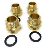 Lead-Free G Thread (British BSPP) Female to NPT Male Pipe Fitting Adapter - 1/4" - 4"