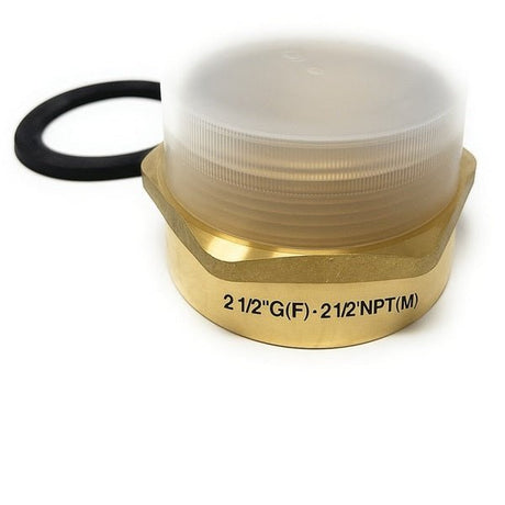 Lead-Free G Thread (Metric BSPP) Female to NPT Male Pipe Fitting Adapter - 1/4" - 4"