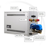 Luxurious Cascada Stainless Steel Bath Steam Generator With Digital Controller: Transform Your Bathroom into a Spa