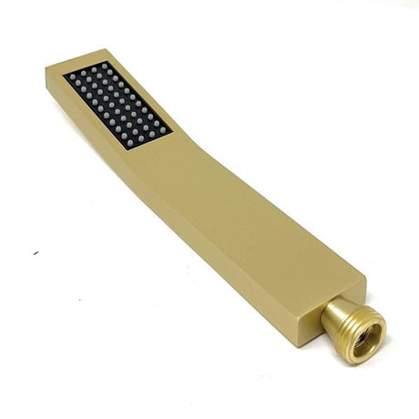 Brushed gold shower arm, elegant design