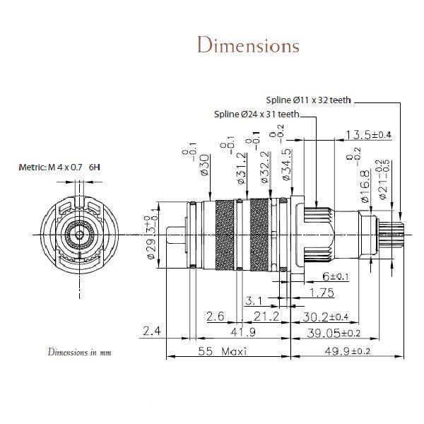 Thermostatic Cartridge Hot/Cold CA43G | Precision Control