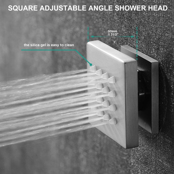 10" Thermostatic LCD Display Shower System by Cascada Showers - Cascada Showers