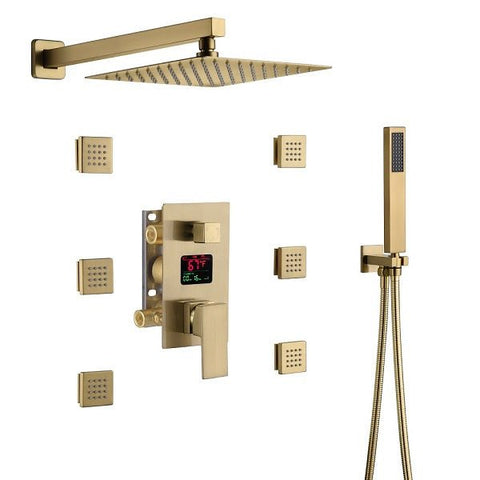 12" Cascada Garda Digital Shower System - Cascada Showers