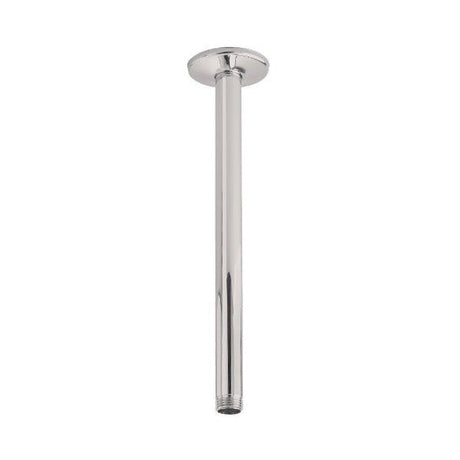 12" Ceiling Mount Shower Arm with 1/2" NPT Thread, Brushed Nickel - Cascada Showers