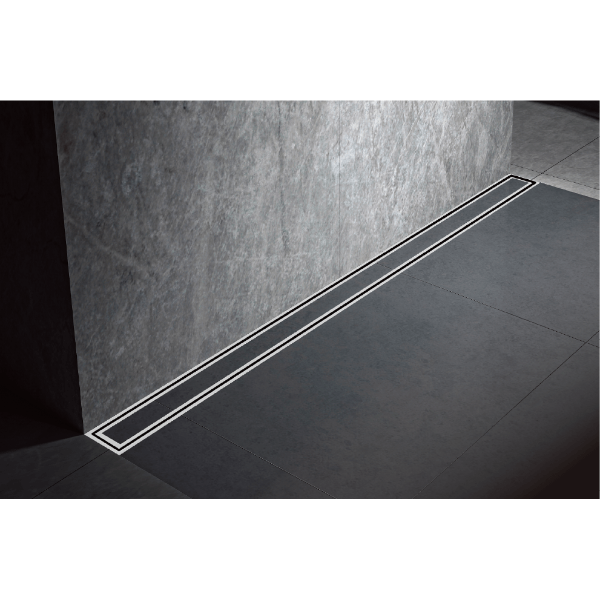 12", Linear Drain System for Floor, Stainless Steel 304, 1073 - Cascada Showers