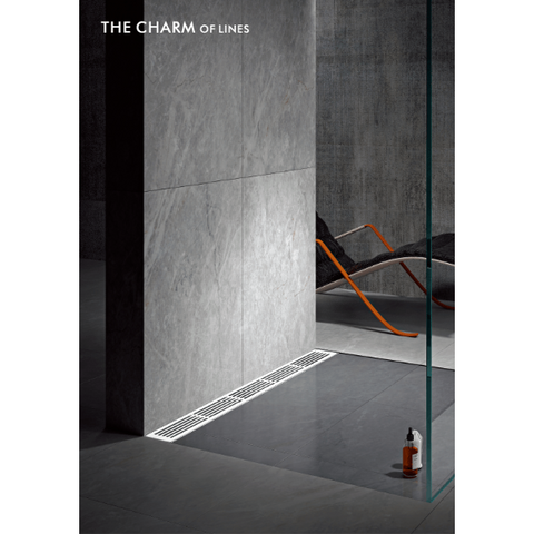 Durable Cascada Showers floor drain with sleek stainless steel design